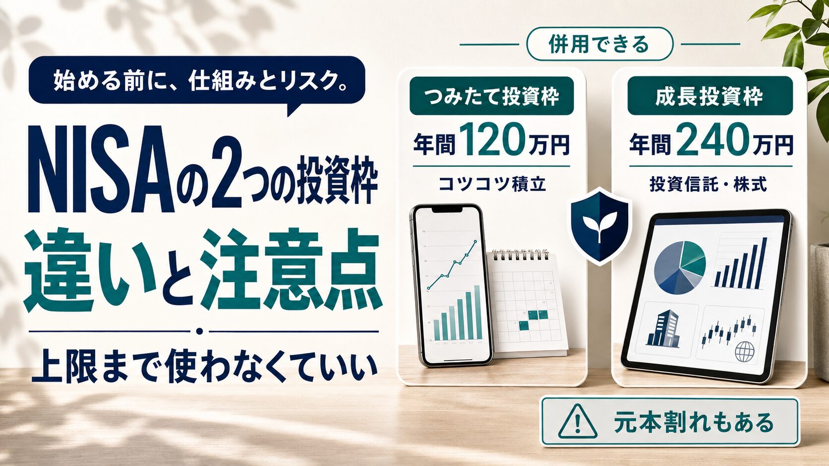 NISAの仕組みと始め方を初心者向けに解説するイラスト