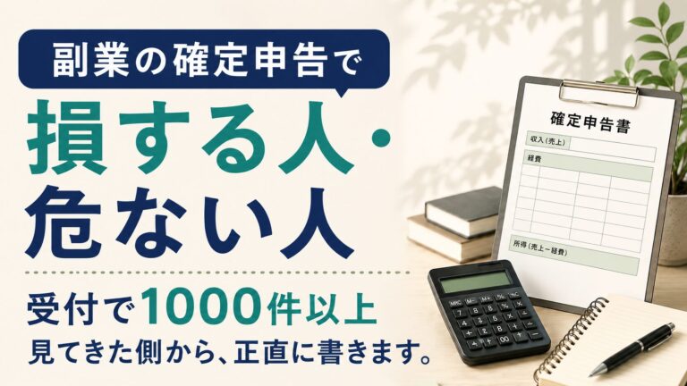 副業の確定申告で損する人・危ない人