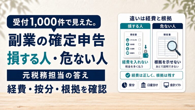 副業の確定申告で損する人・危ない人