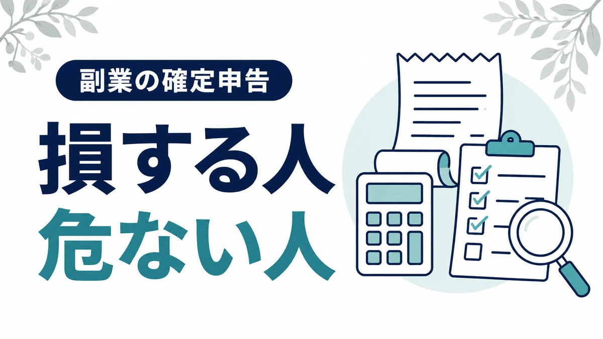 副業の確定申告で損する人・危ない人。経費と根拠を確認